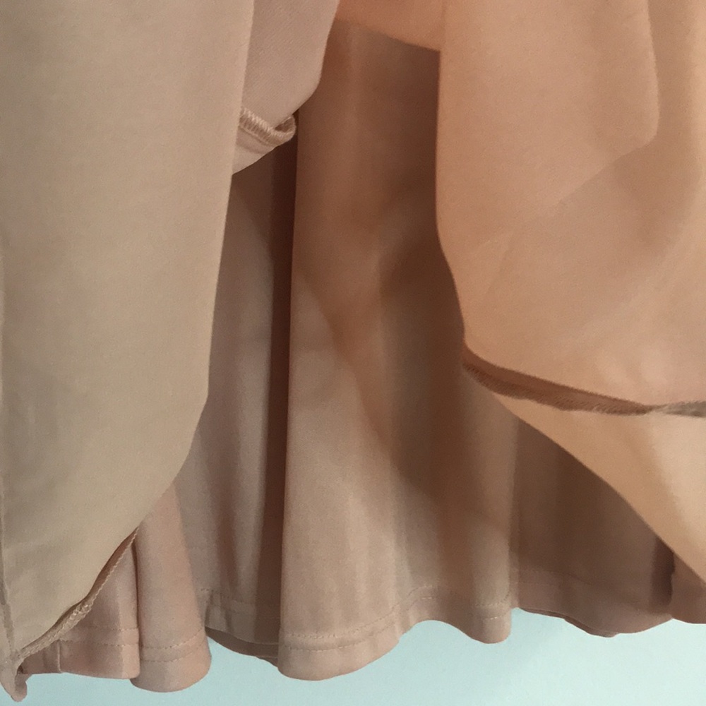 NWT Lulu’s Blush Metallic Bustier Mini Skater Dress / Medium - Picture 10 of 16